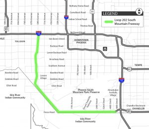 South Mountain Freeway Map